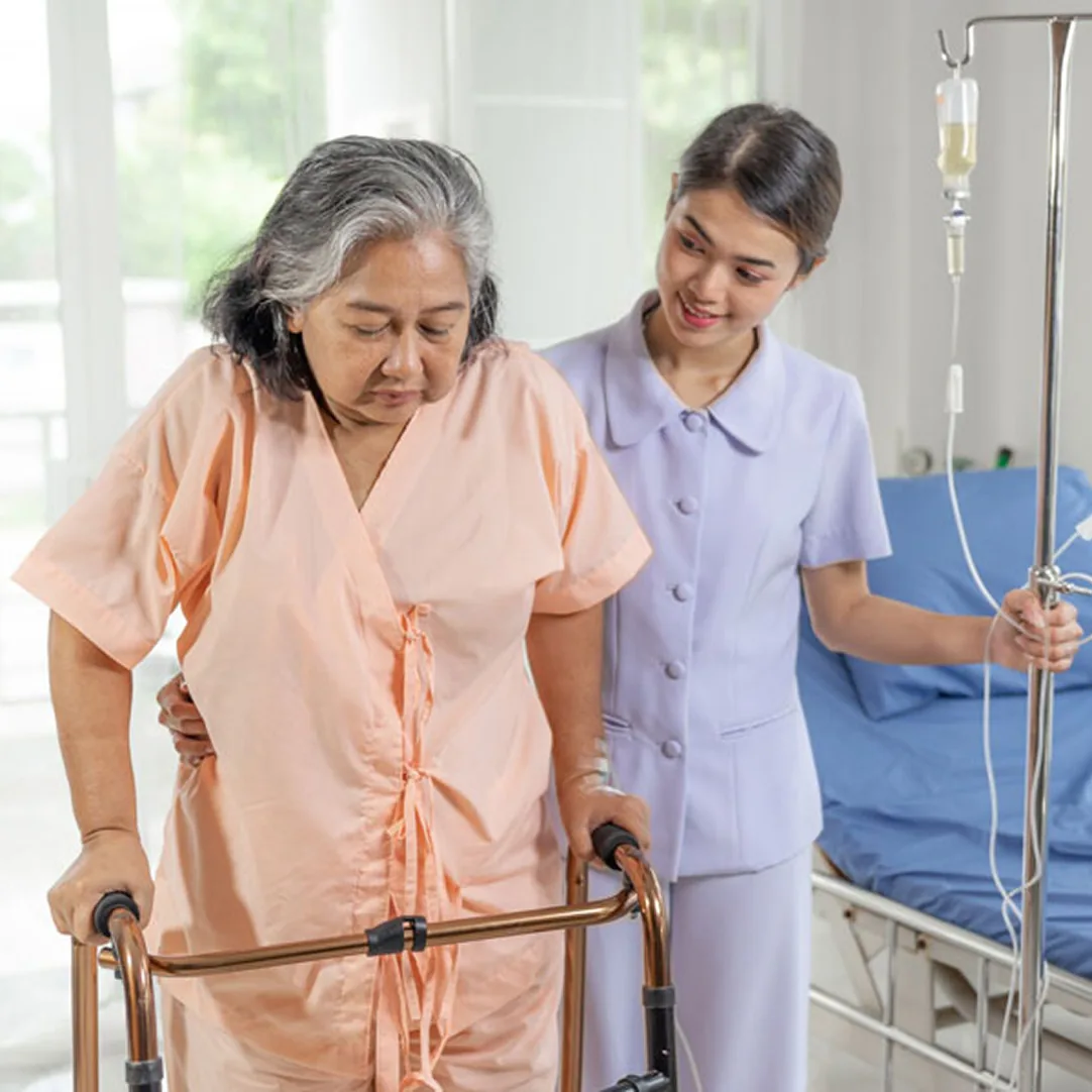 Nursing care supporting health, safety and independence